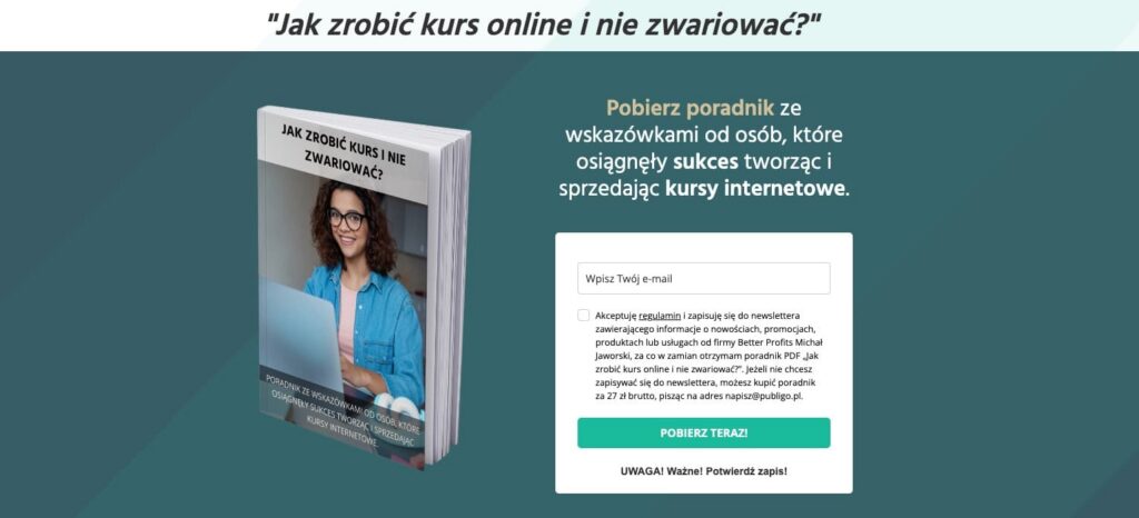 Lead Magnet: Jak zrobić kurs i nie zwariować?